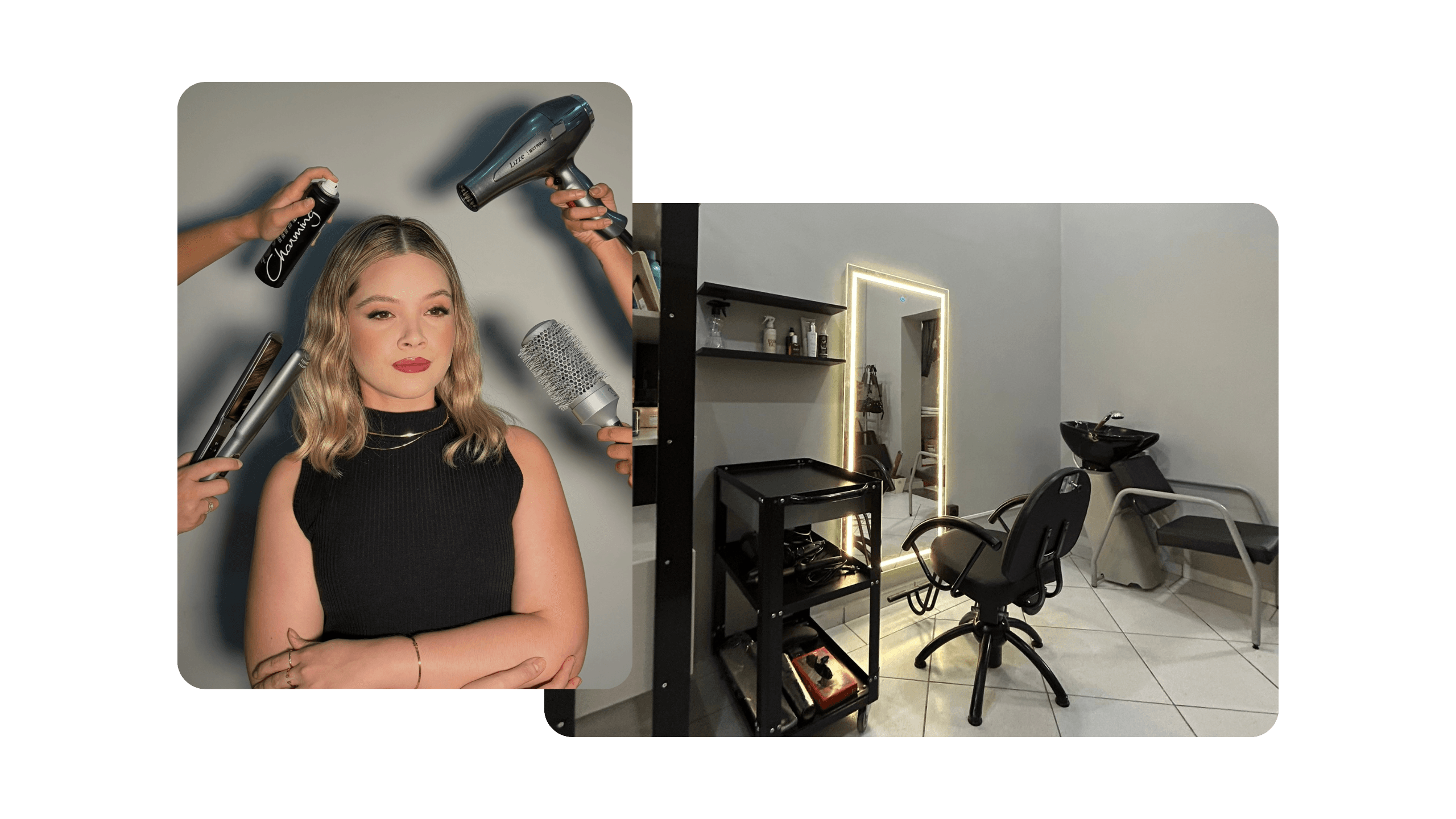 Imagem da proprietária do salão Ana Cruz Studio